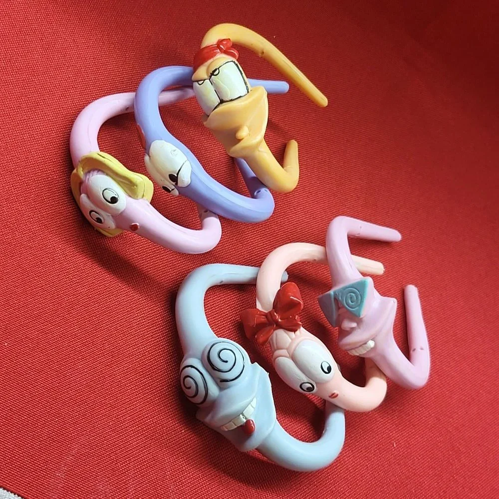 Vintage Bendable Hair Ties Set of 6